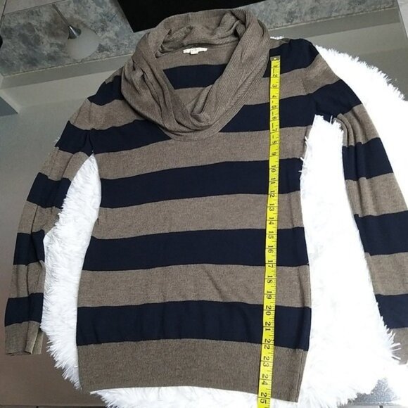 Esprit striped draped neck sweater SZ XS - Picture 1 of 9